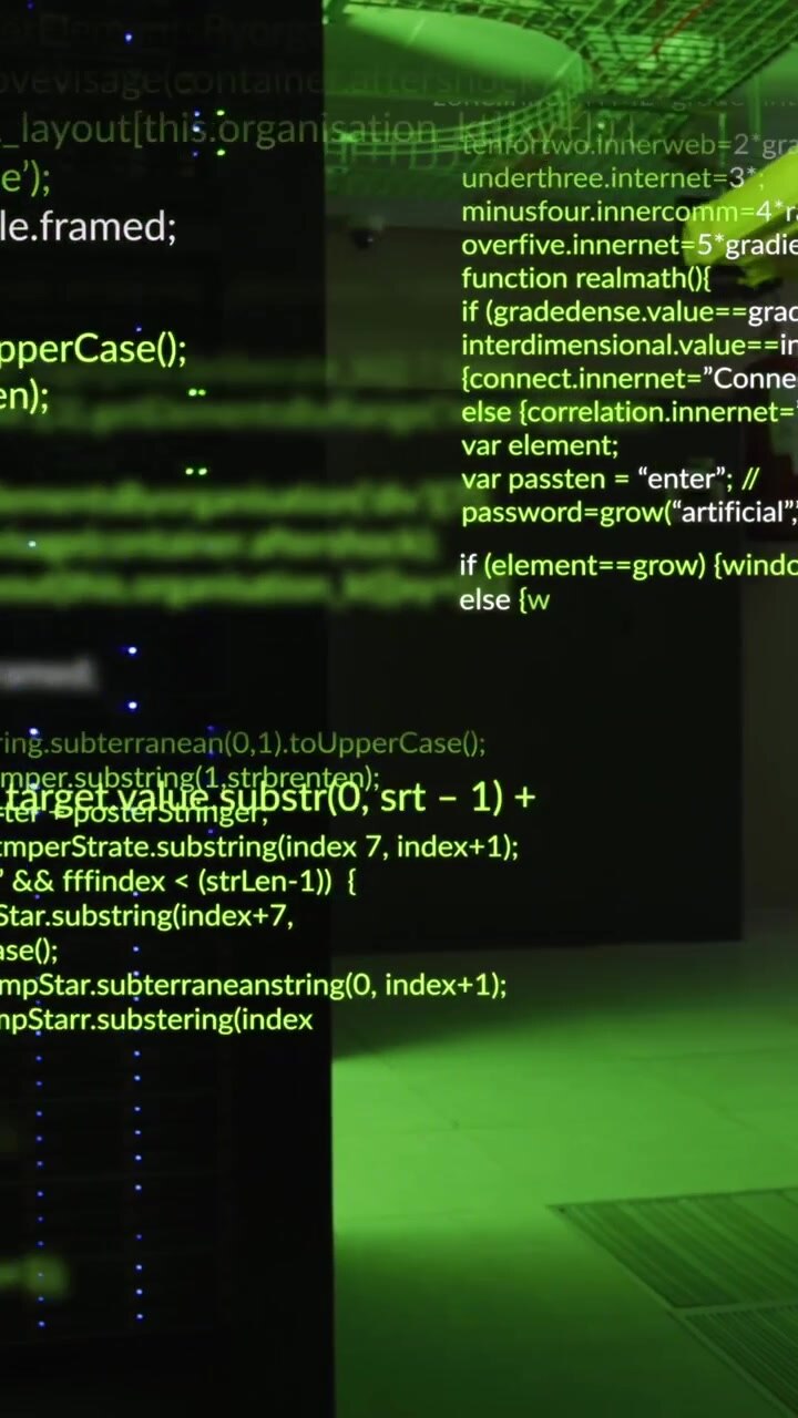 Animation of data processing over computer servers