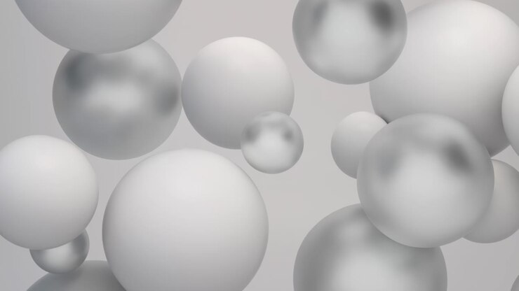 Abstract 3D Spheres Background