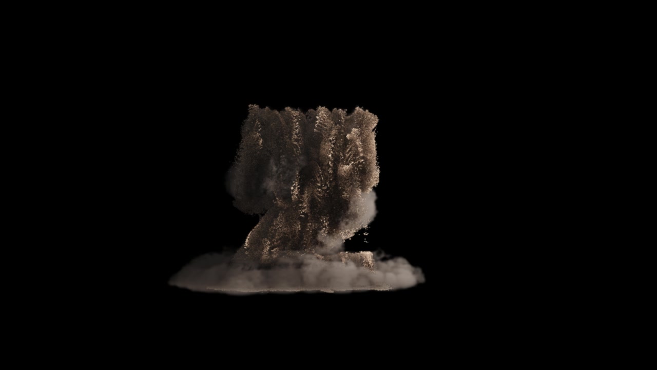 Effetto astratto di fumo e polvere