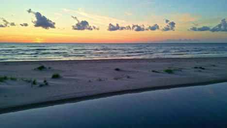 sunset at the beach: serene coastal landscape