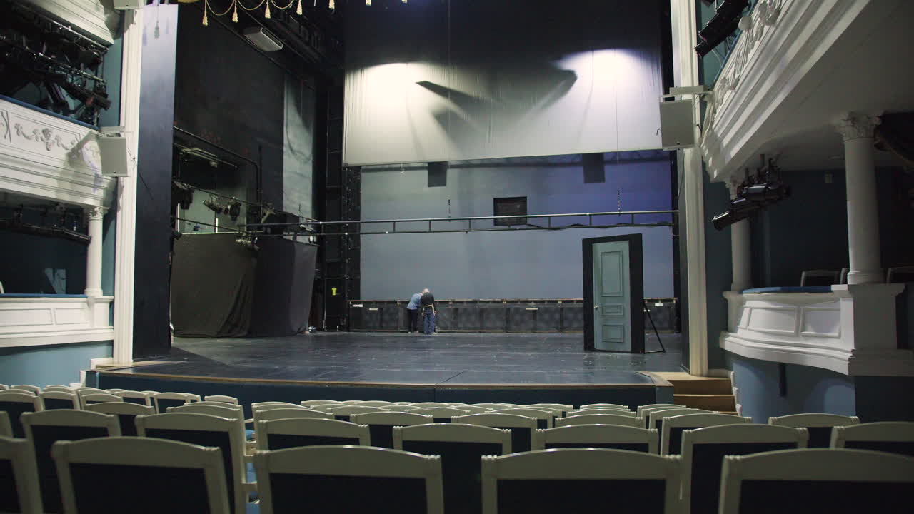 el interior del teatro