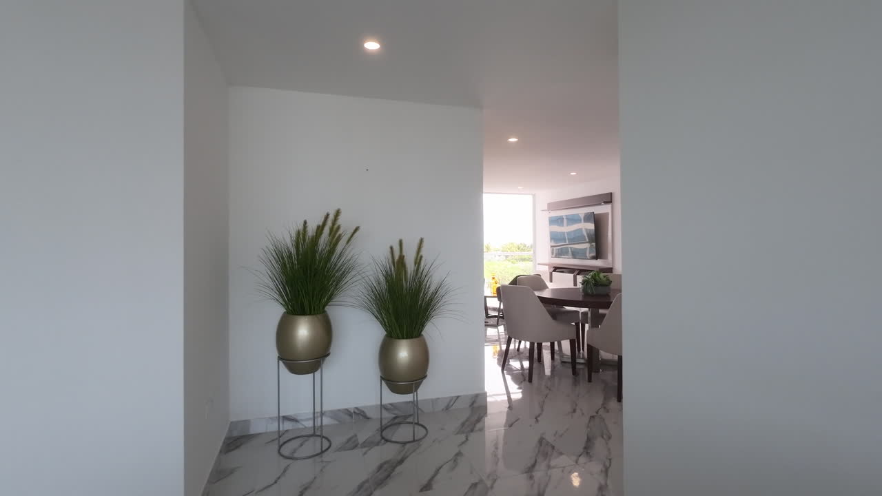 interior elegante de un apartamento inmobiliario en punta centinela, santa elena en ecuador