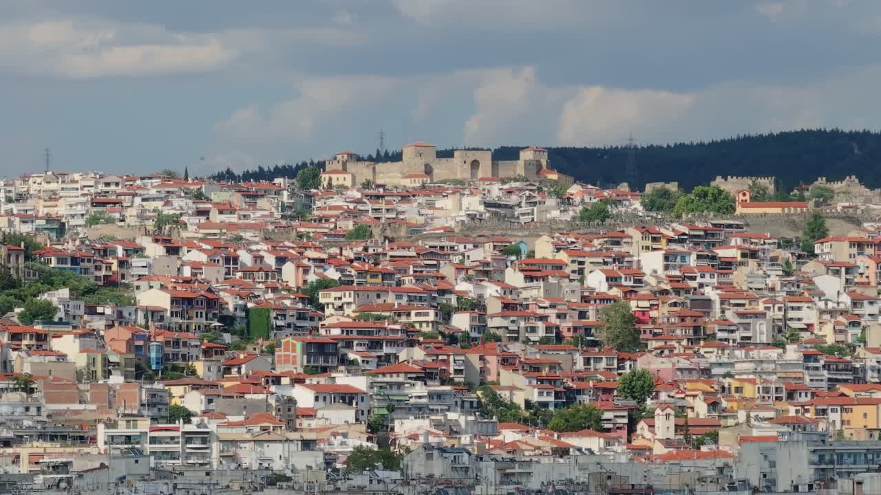 Ano Poli with castle in Thessaloniki, Greece