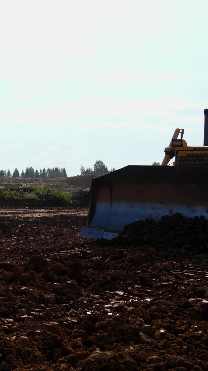 Bulldozer in azione