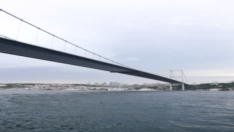 istanbul fatih sultan mehmet bridge view from the bosphorus