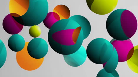 fondo de esferas abstractas y coloridas