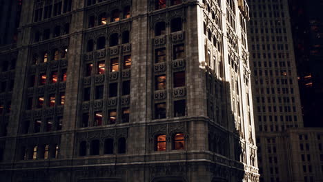 stunning architecture of a modern skyscraper at dusk