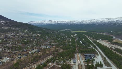 Tierras-Altas-De-La-Montaña-Bjorli-En-Noruega---Antena-De-Verano