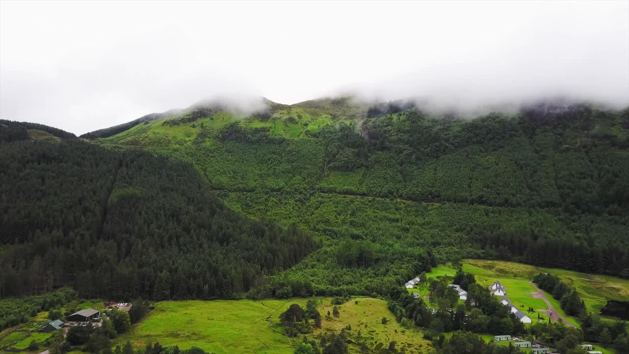 The base of Ben Nevis - Scotland. Filmed with the DJI Mavic Pro