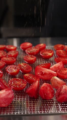 preparing sun-dried tomatoes