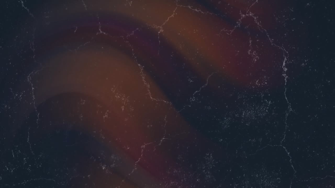 Tmavé vířící barvy s bílými čarami připomínajícími praskliny vytvářející abstraktní animační vzor.