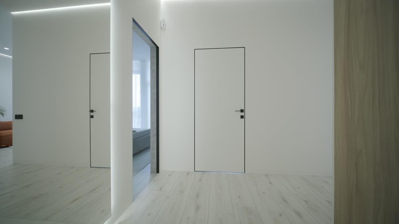 Modern and Minimalist Apartment Hallway