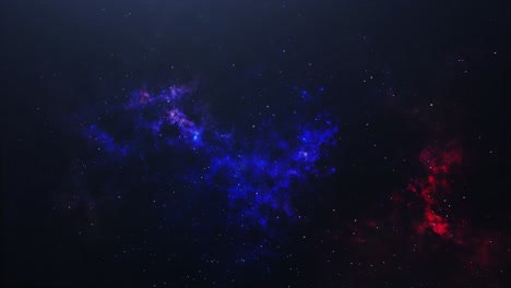 우주에서 움직이는 성운 및 기타 입자