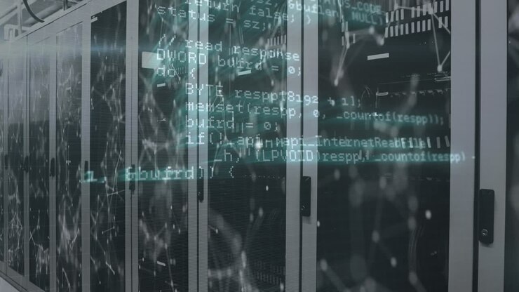 Network of network of snow icons over network working network snow working stock