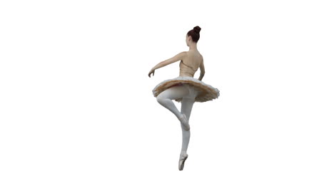 ballerina moving in slow motion