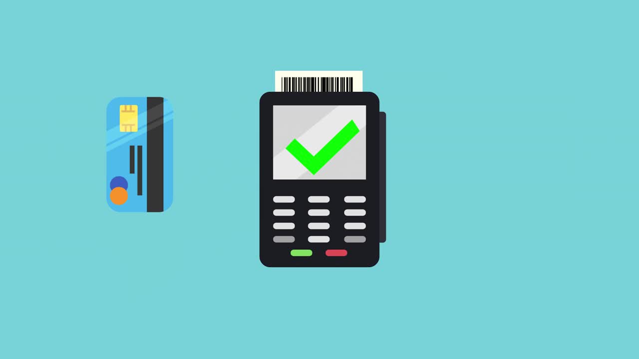 pago con concepto de tarjeta sin contacto, terminal de tarjeta de crédito conocido como pos o máquina de chip y pin