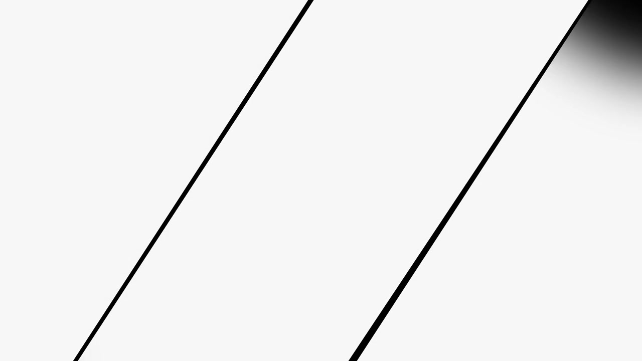 Transizione astratta con linee nere diagonali che si muovono su sfondo bianco