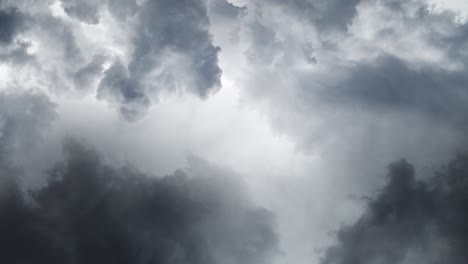 4k view of a thunderstorm that flashed across the dark sky