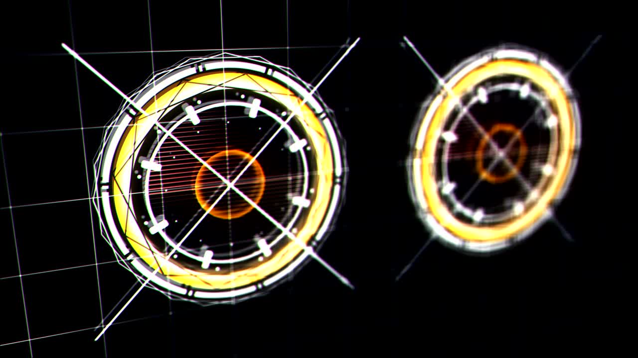 모양 인포그래픽의 스타일로 나타나고 사라지는 순환 애니메이션
