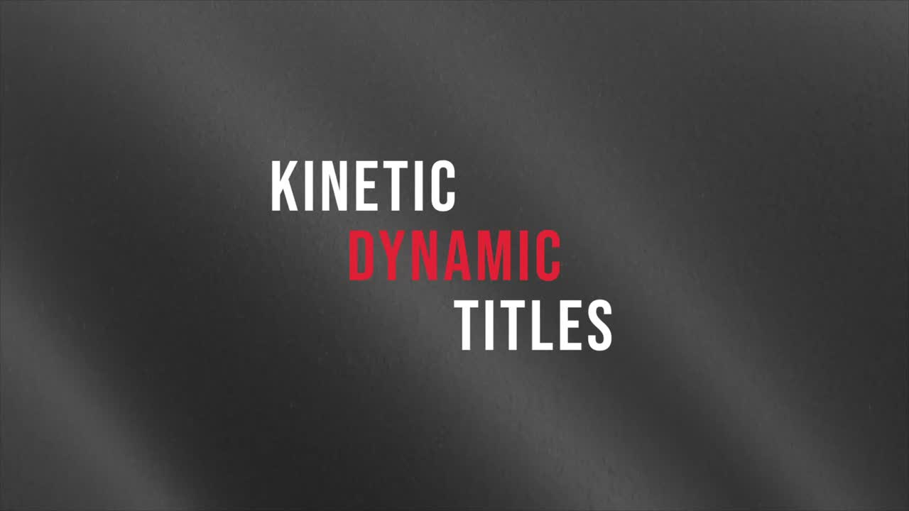 Kinetic Titles 07 Kinetic Titles Adobe After Effects 2023 Resolution 3840×2160