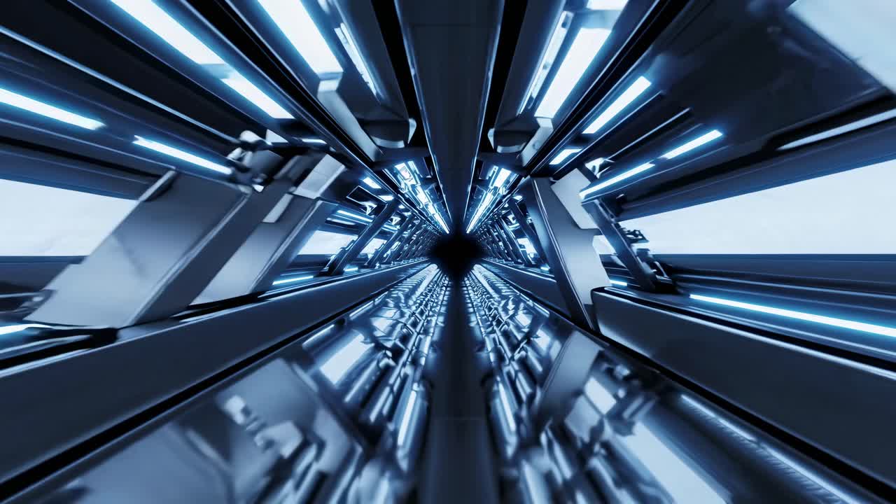 Futuristic Tunnel Corridor