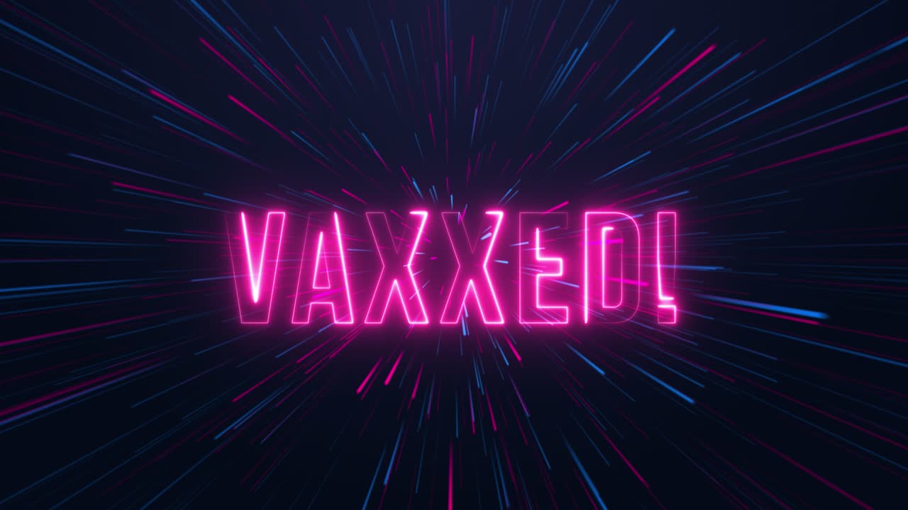 vaxxed - 네온 텍스트
