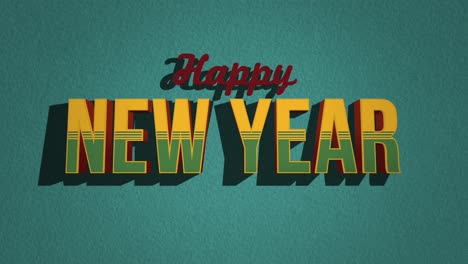 Retro-Happy-New-Year-text-set-on-a-green-grunge-texture