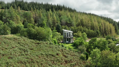 aerial - a tiny quirky modern house nestled on the west coast of scotland