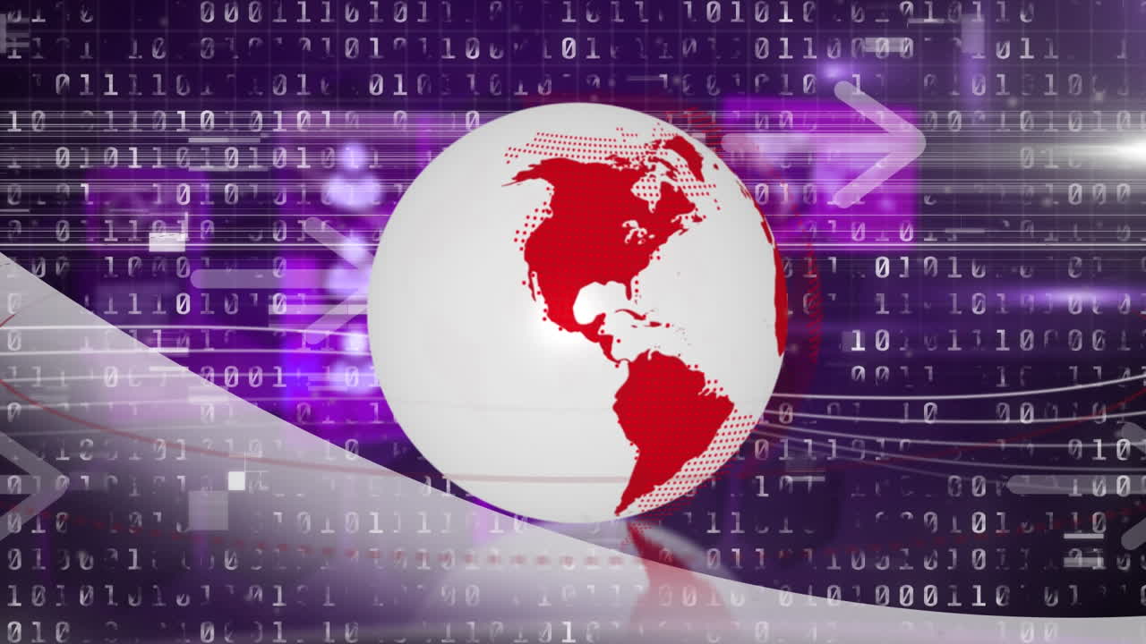 animación del globo y procesamiento de datos financieros