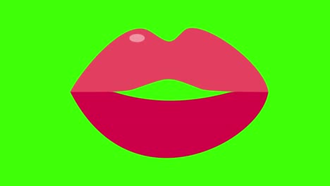 pantalla verde, belleza, labios