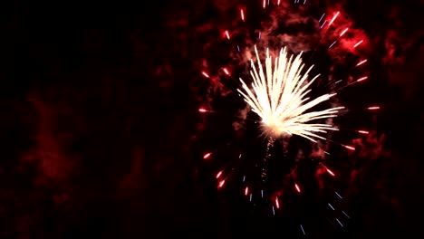 Close-up-of-a-firework-at-night