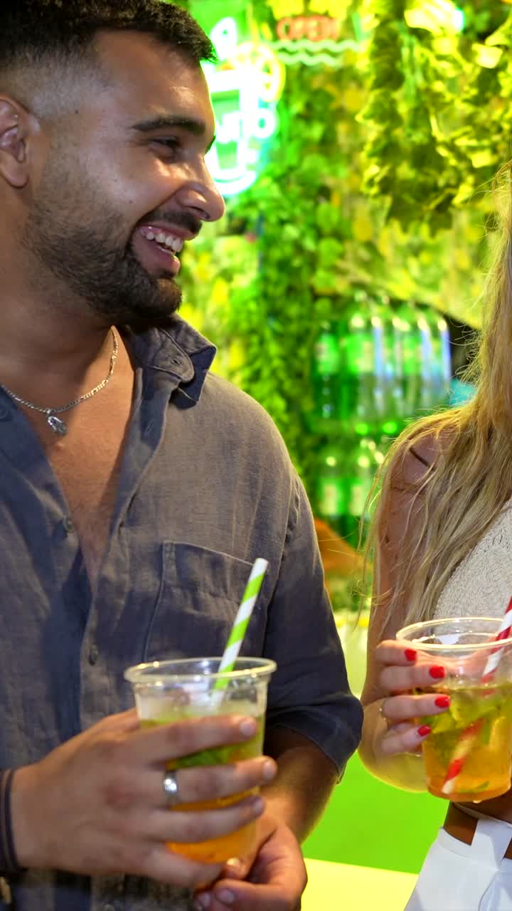 People celebrating with drinks