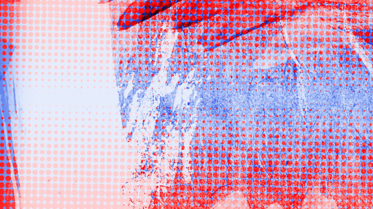 introducción de fondo de gradiente azul y rojo en estilo de cómic