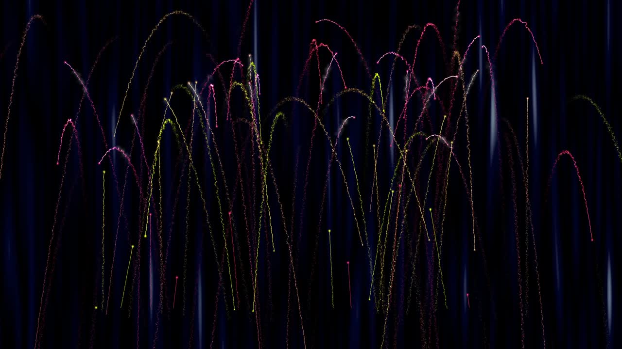 보케 조명, 반이는 불꽃놀이와 함께 실제 다채로운 빛나는 불꽃 놀이의 추상적인 흐릿함. 새해 전날 불꽃놀이는 불꽃 놀이기구를 축하합니다.