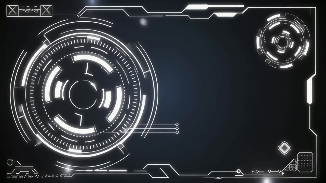 Abstract Futuristic Digital User Interface Animation