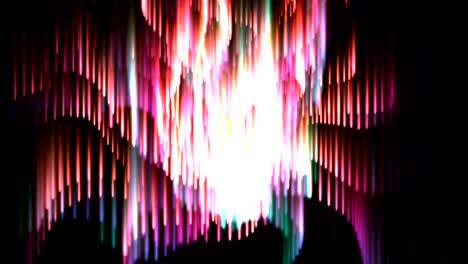 animación digital de partículas de luces en movimiento