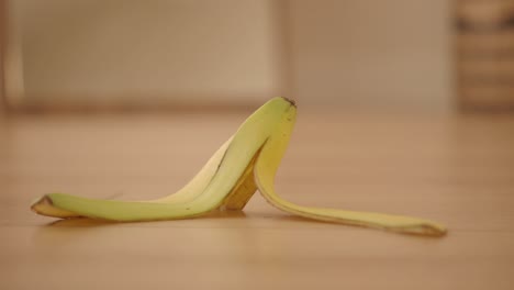 banana peel on floor