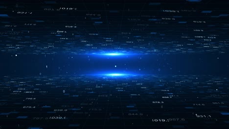 dynamic digital landscape particles futuristic technology innovation data virtual reality sci fi
