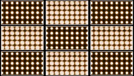 patrón de cuadrícula de visualización de luz con led