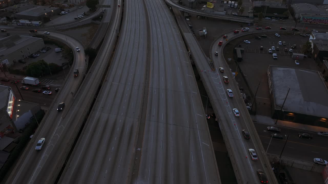 LA 10 Freeway closed and empty - November 2023