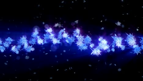 shinning winter symbol with beauty snowflakes. vortex from spin snow. winter pattern. beauty dancing snowflakes. abstract loop animation.