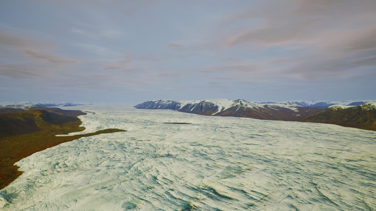 겨울 에 알래스카 빙하