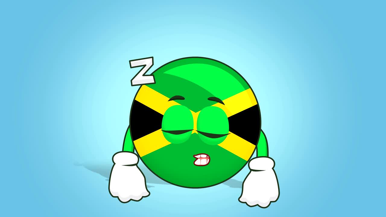 만화 아이콘 발 자메이카 얼굴 애니메이션 루마 매트