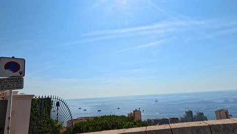 panoramic view of monte carlo's coastline and sea