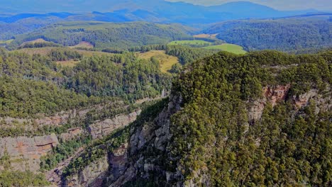 profile view of leven canyon during afternoon in australia