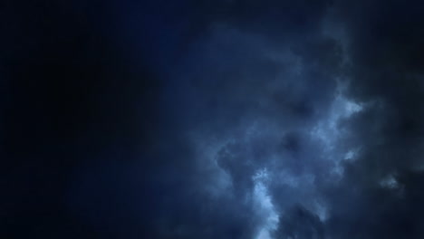 lightening storm in clouds