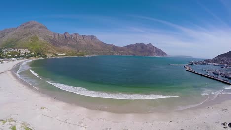 hout bay aerial view from drone