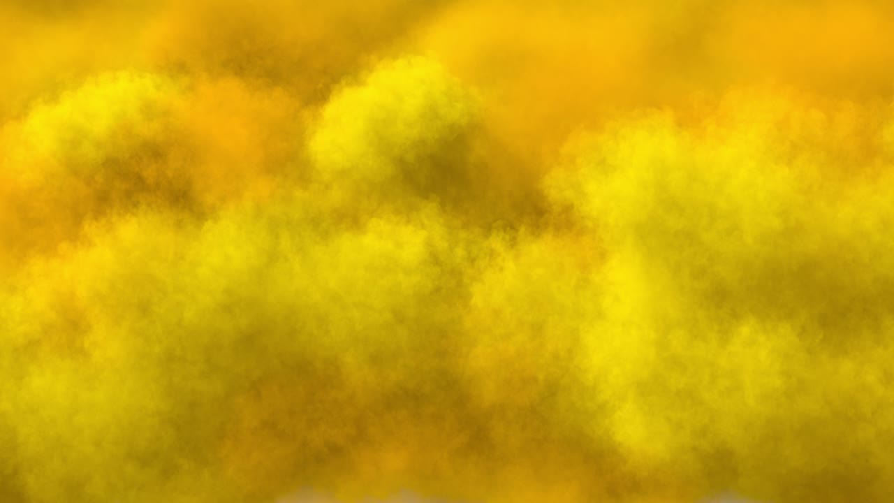 extendiendo humo de color, limpiando el marco verticalmente.