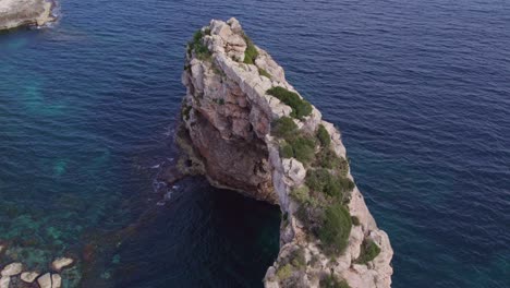 mirador de es pontàs mallorca natural arch during day time, aerial