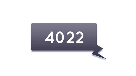 aumento de los números en un cuadro de chat 4k